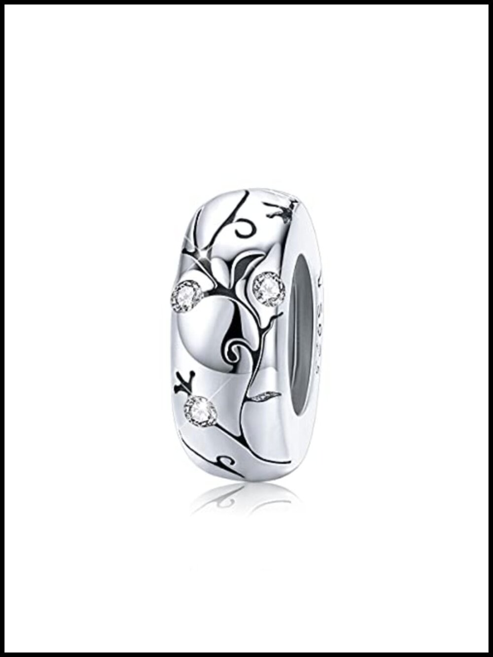 Sterling Silver Stopper Beads Charms for Bracelets